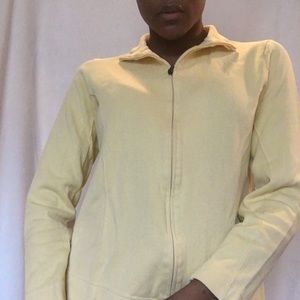 Light Yellow Zip Up